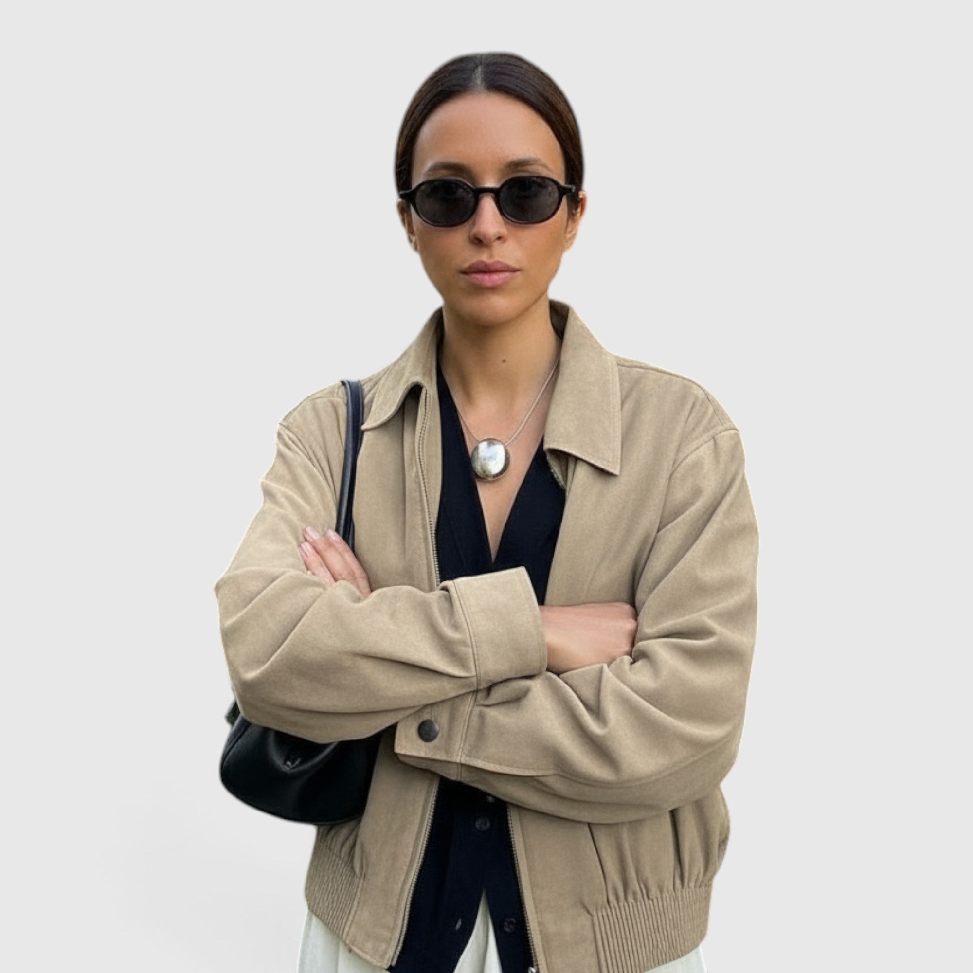 Ximena | Women's Suede Jacket Soft Faux Suede Lightweight Everyday Coat