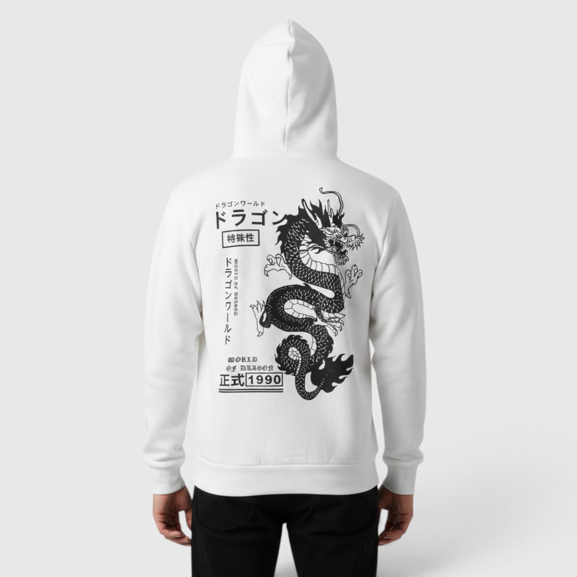 Theo | Men's Dragon Hoodie – Regular Fit Everyday Pullover