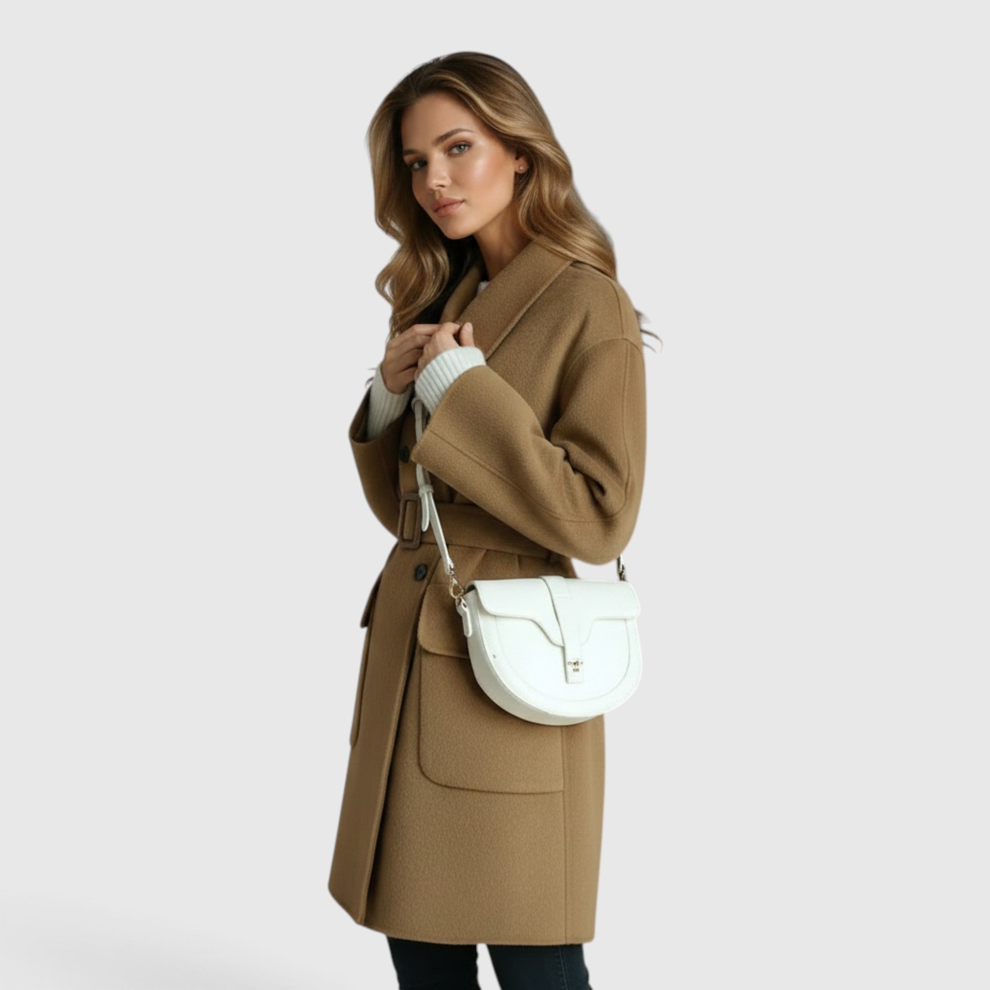 Kate | Wool Coat Women's Elegant Knee Length Tailored Coat