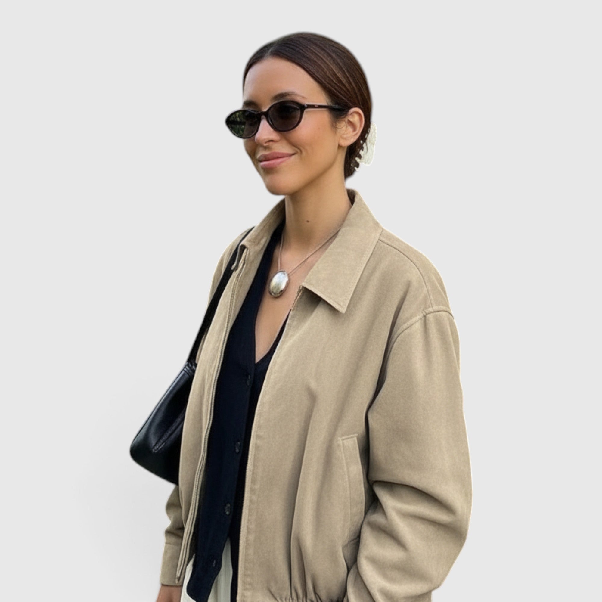 Ximena | Women's Suede Jacket Soft Faux Suede Lightweight Everyday Coat