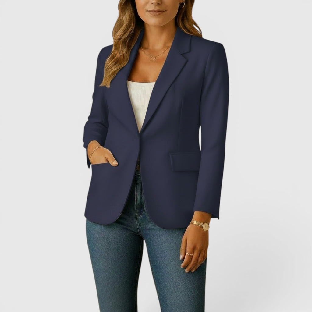 Ellmont London | Women's Classic Stretch Blazer – Comfortable Tailored Jacket