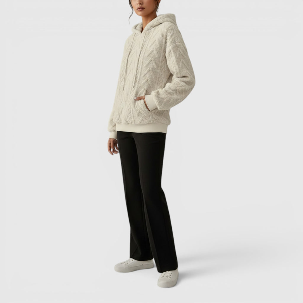 Ellmont London | Women's Casual Hooded Sweatshirt Loose Fit Everyday Pullover