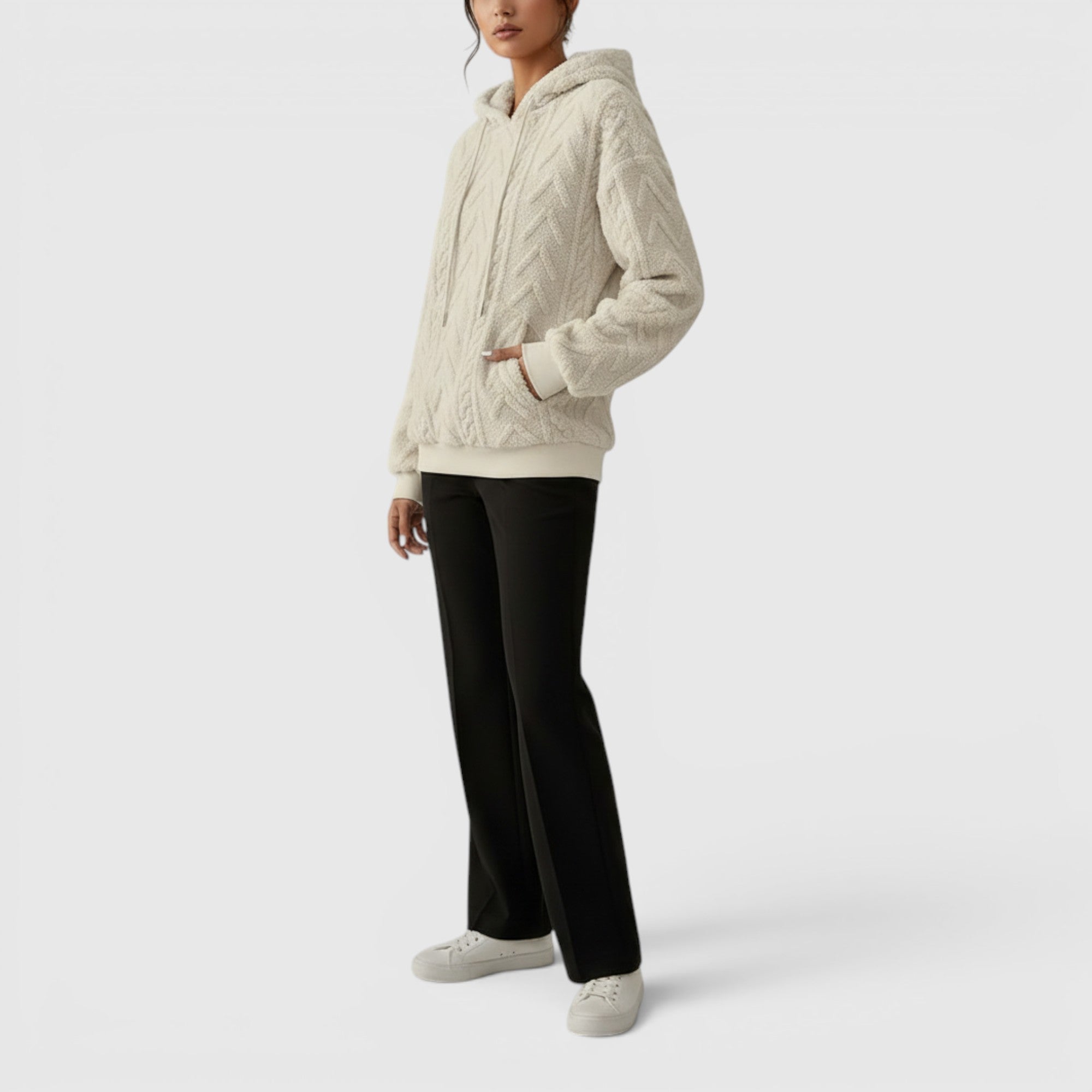 Ellmont London | Women's Casual Hooded Sweatshirt Loose Fit Everyday Pullover