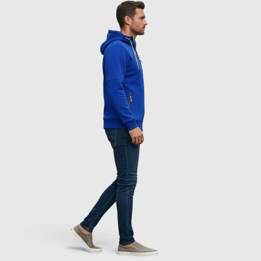 Noah | Men's Waterproof Hooded Coat Casual Loose Fit Zip Hoodie