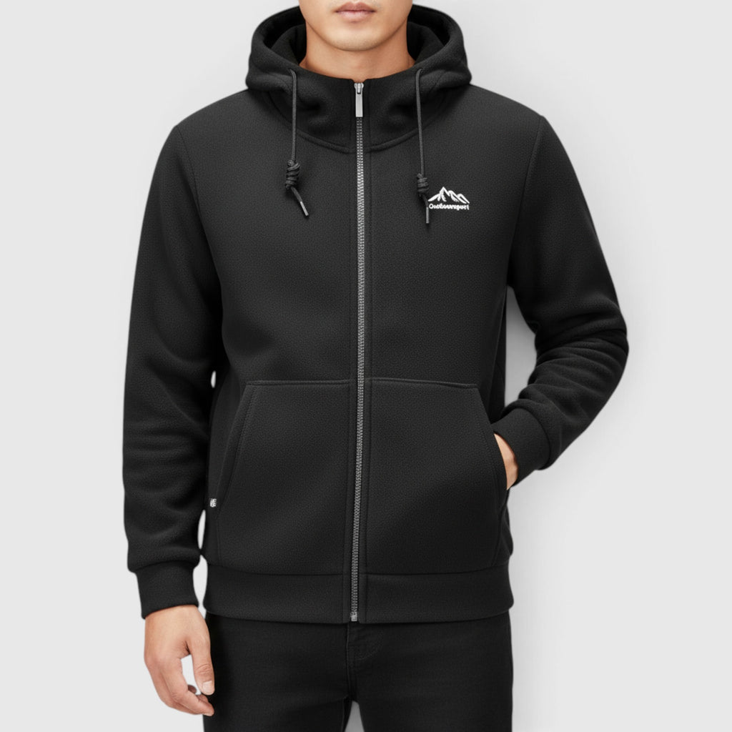 Leo | Men's Fleece Hoodie Jacket – Thick Winter Casual Hoodie