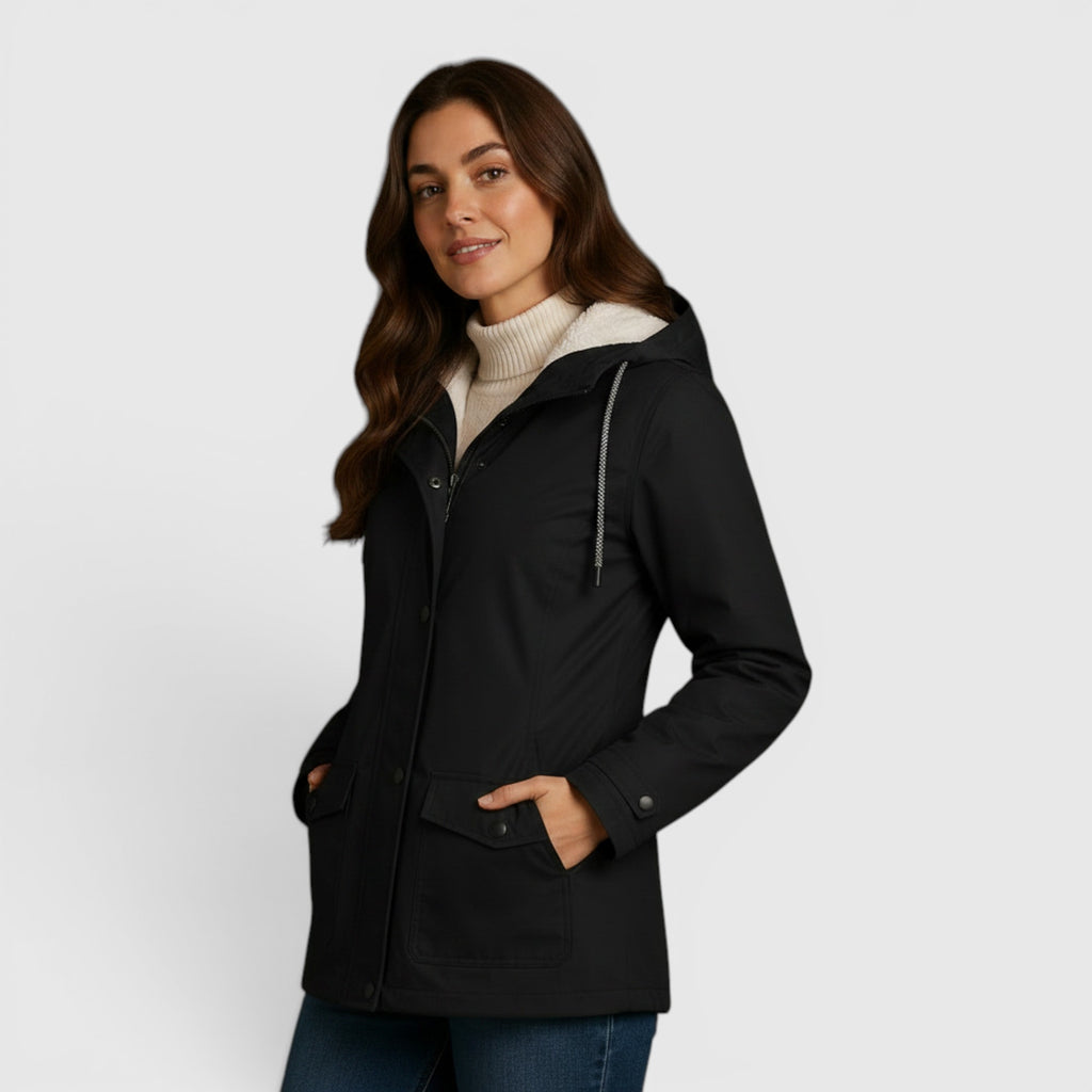 Ellmont London | Rain Jacket Women's Warm Water-Repellent Outdoor Coat