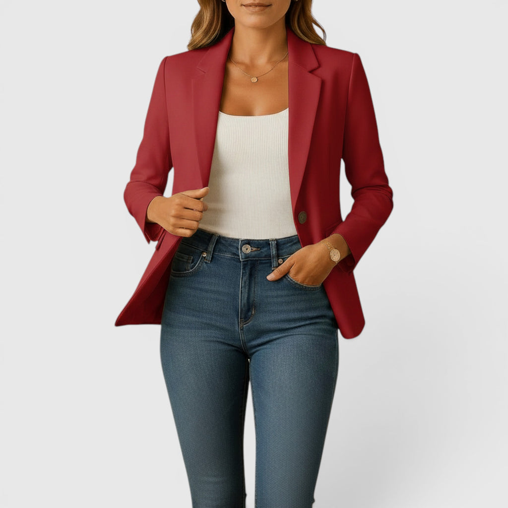 Ellmont London | Women's Classic Stretch Blazer – Comfortable Tailored Jacket