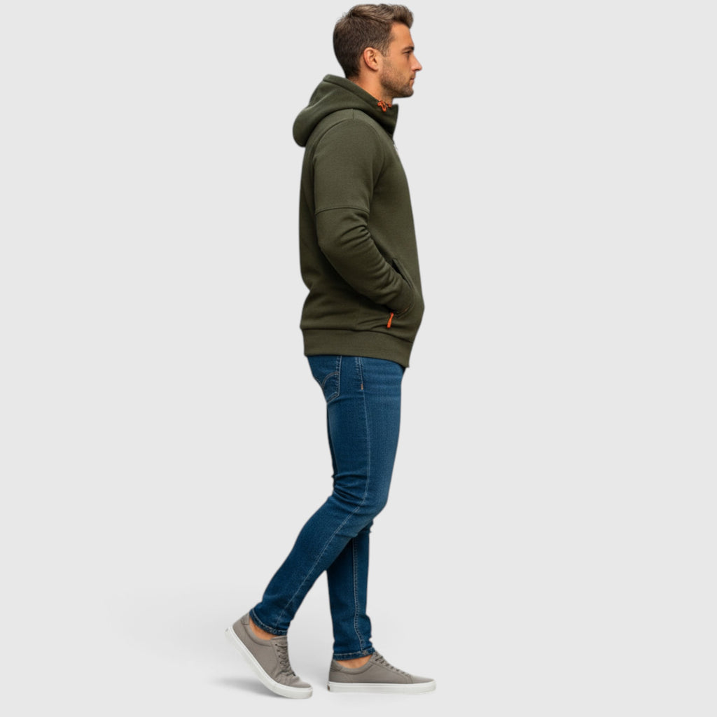 Noah | Men's Waterproof Hooded Coat Casual Loose Fit Zip Hoodie