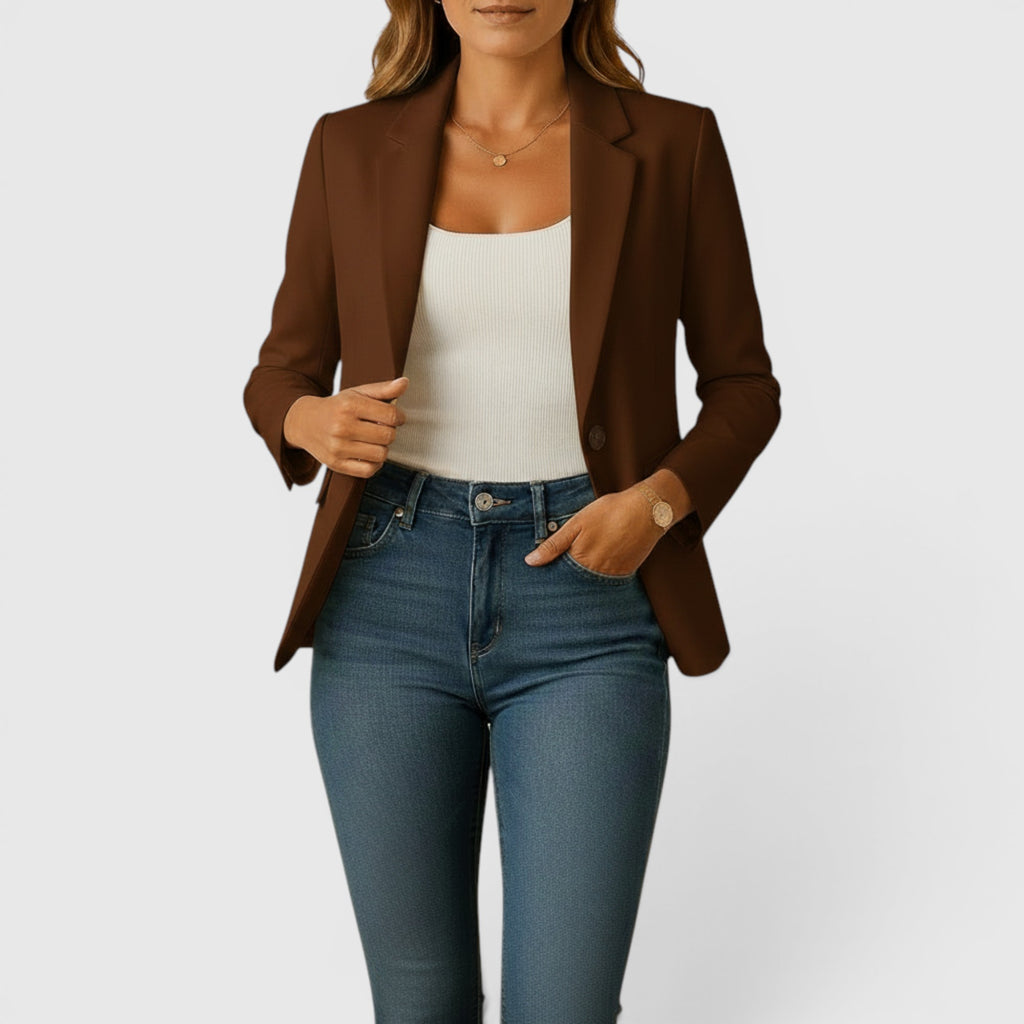 Ellmont London | Women's Classic Stretch Blazer – Comfortable Tailored Jacket