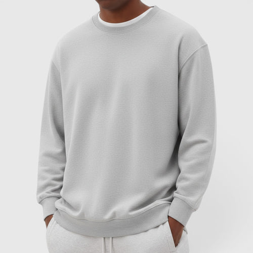 Ellmont London | Men's Breathable Cotton Longsleeve Mockneck Casual Shirt