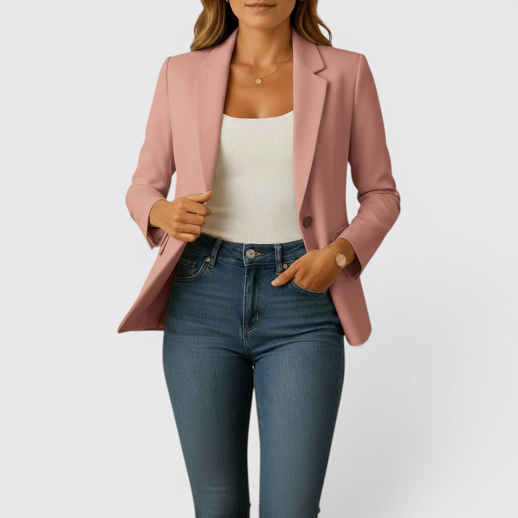 Ellmont London | Women's Classic Stretch Blazer – Comfortable Tailored Jacket