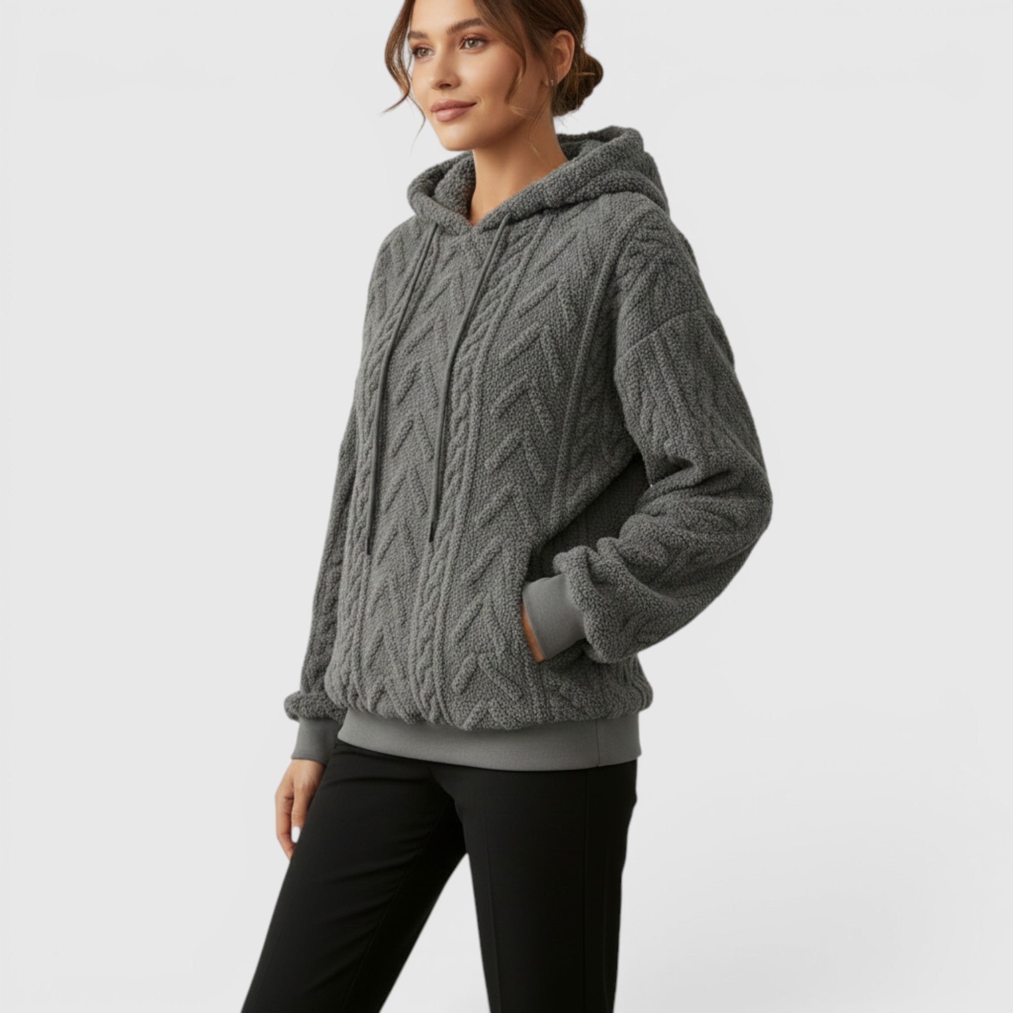 Ellmont London | Women's Casual Hooded Sweatshirt Loose Fit Everyday Pullover