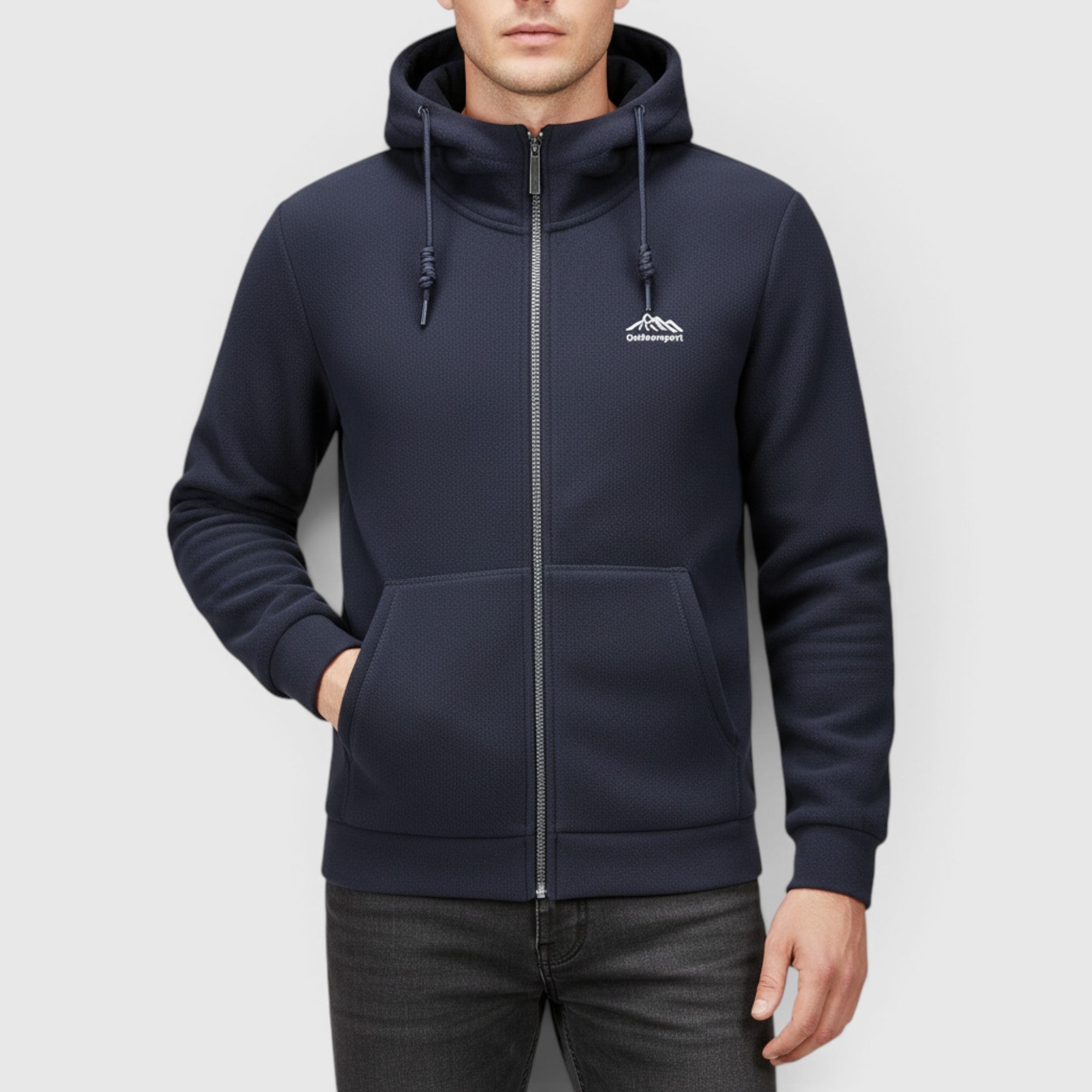 Leo | Men's Fleece Hoodie Jacket – Thick Winter Casual Hoodie