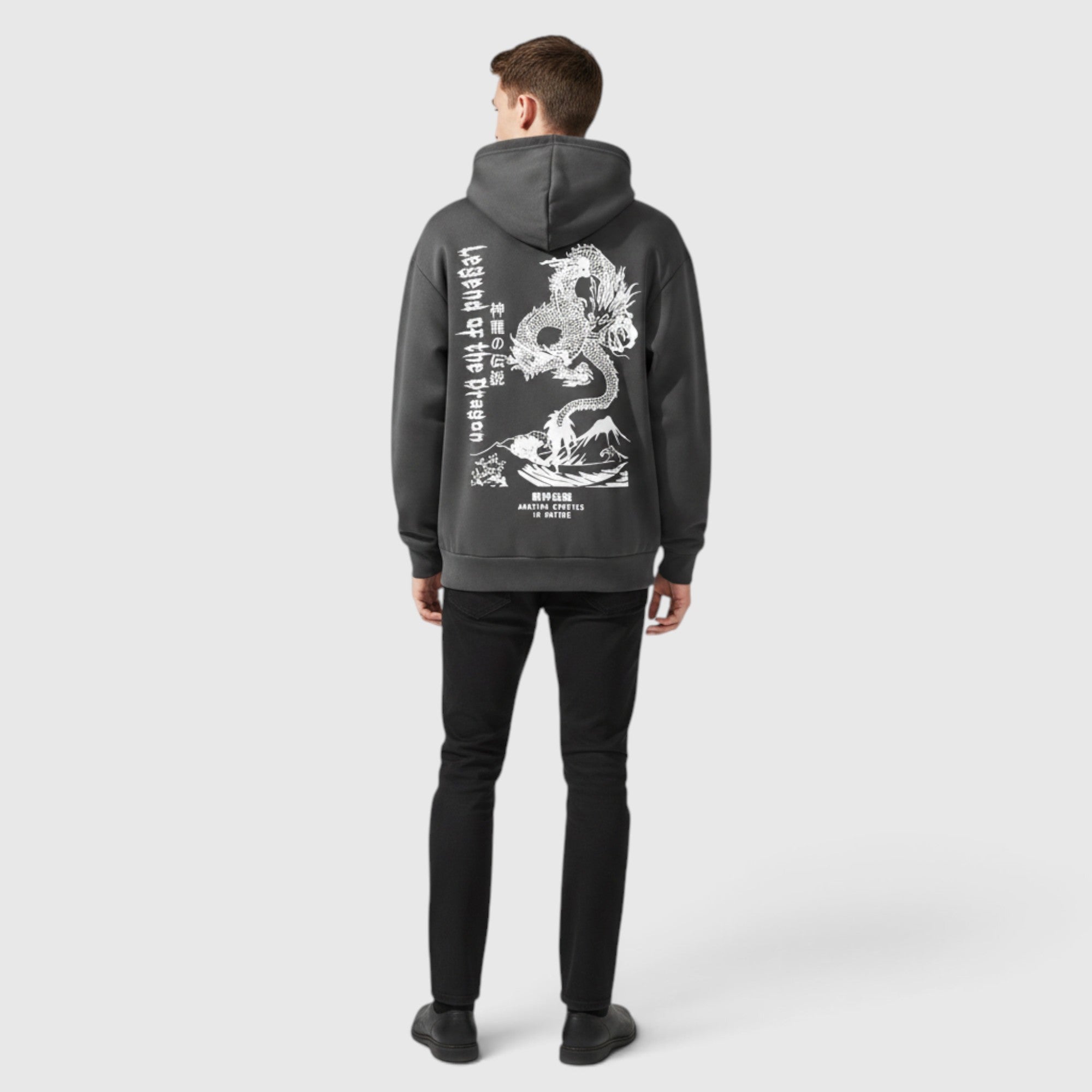 Theo | Men's Dragon Hoodie – Regular Fit Everyday Pullover