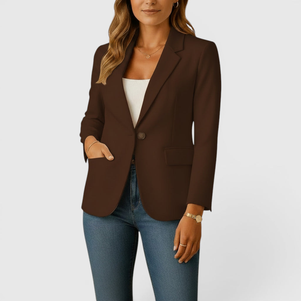 Ellmont London | Women's Classic Stretch Blazer – Comfortable Tailored Jacket