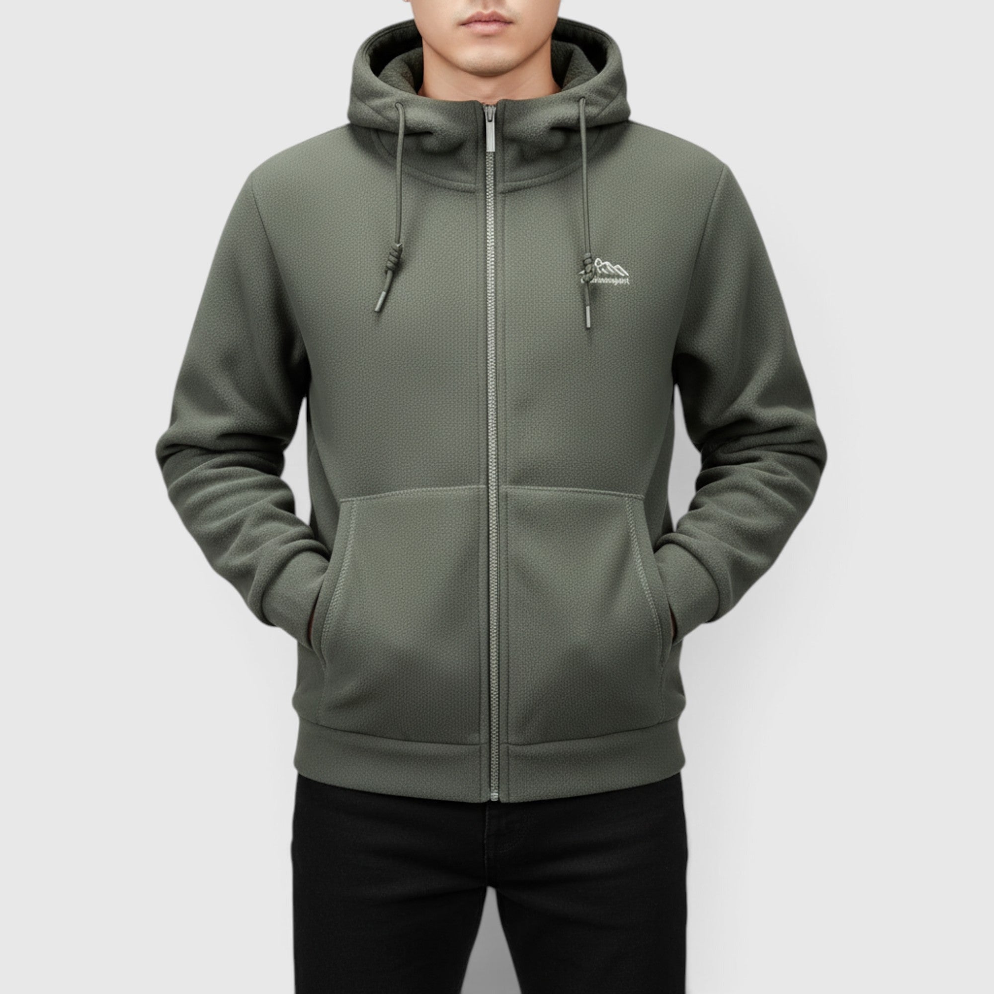 Leo | Men's Fleece Hoodie Jacket – Thick Winter Casual Hoodie