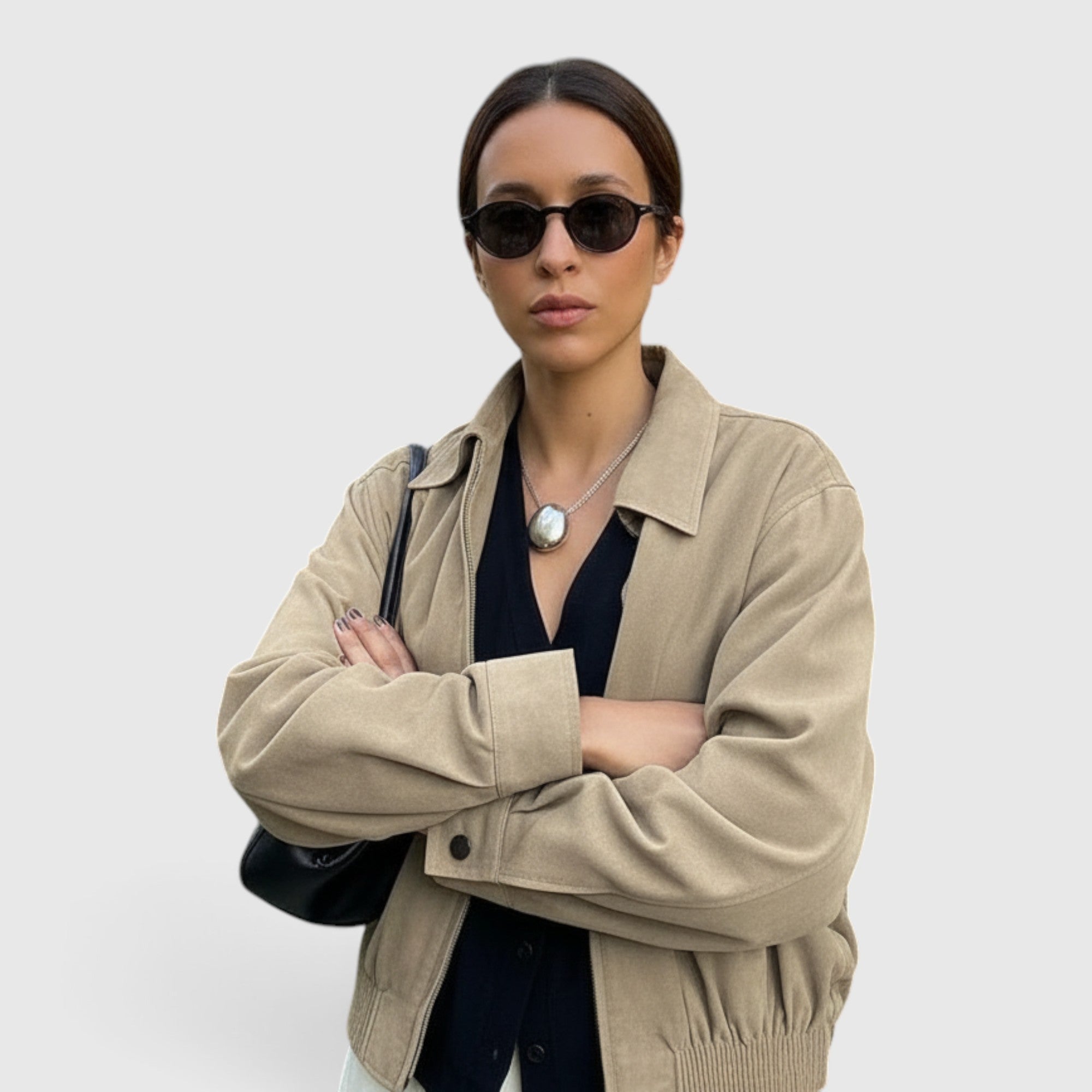 Ximena | Women's Suede Jacket Soft Faux Suede Lightweight Everyday Coat