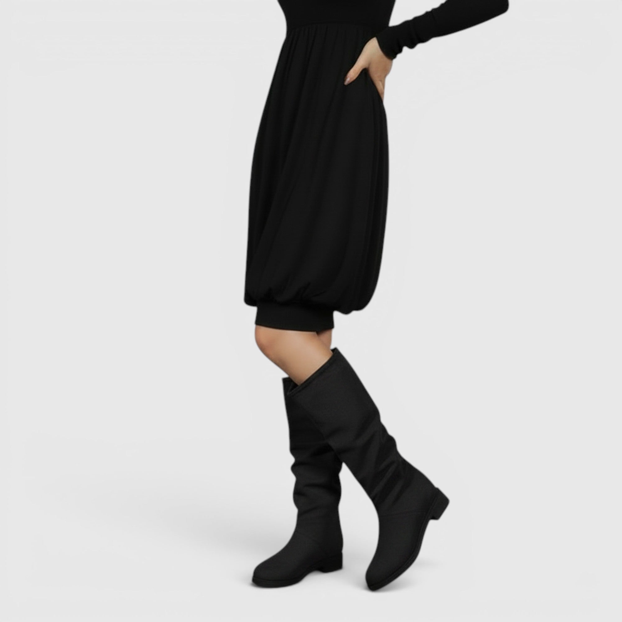 Ellmont London | Women's Slip-On Ankle Boots Classic Mid Heel Shoes