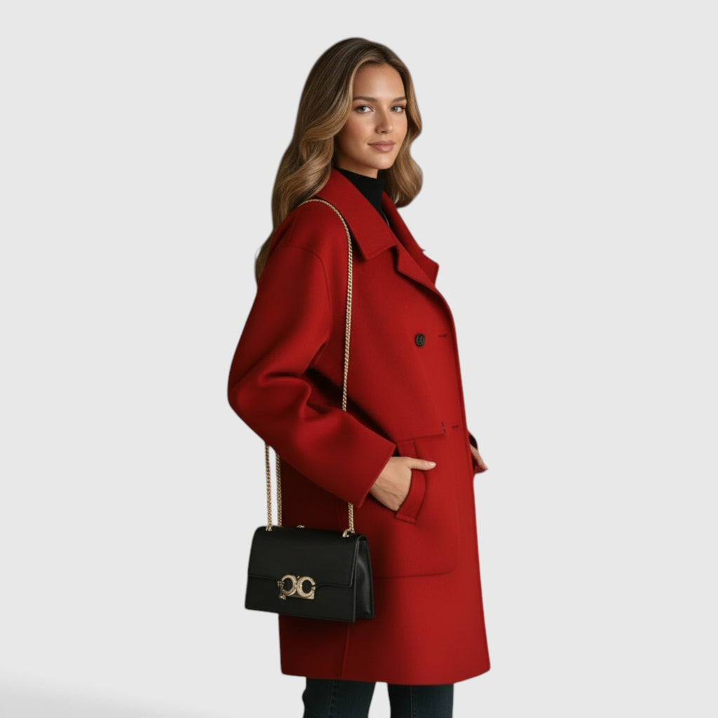 Kate | Wool Coat Women's Elegant Knee Length Tailored Coat