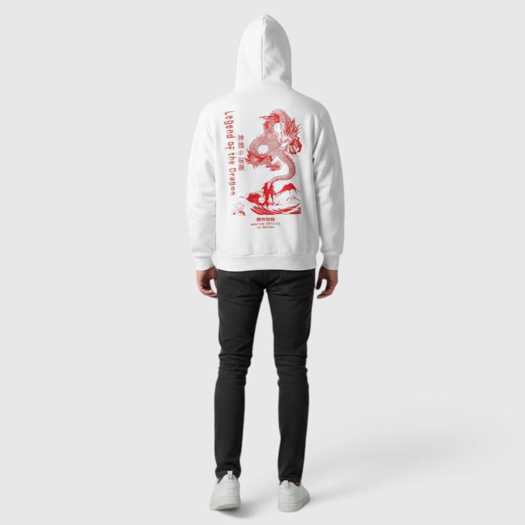 Theo | Men's Dragon Hoodie – Regular Fit Everyday Pullover