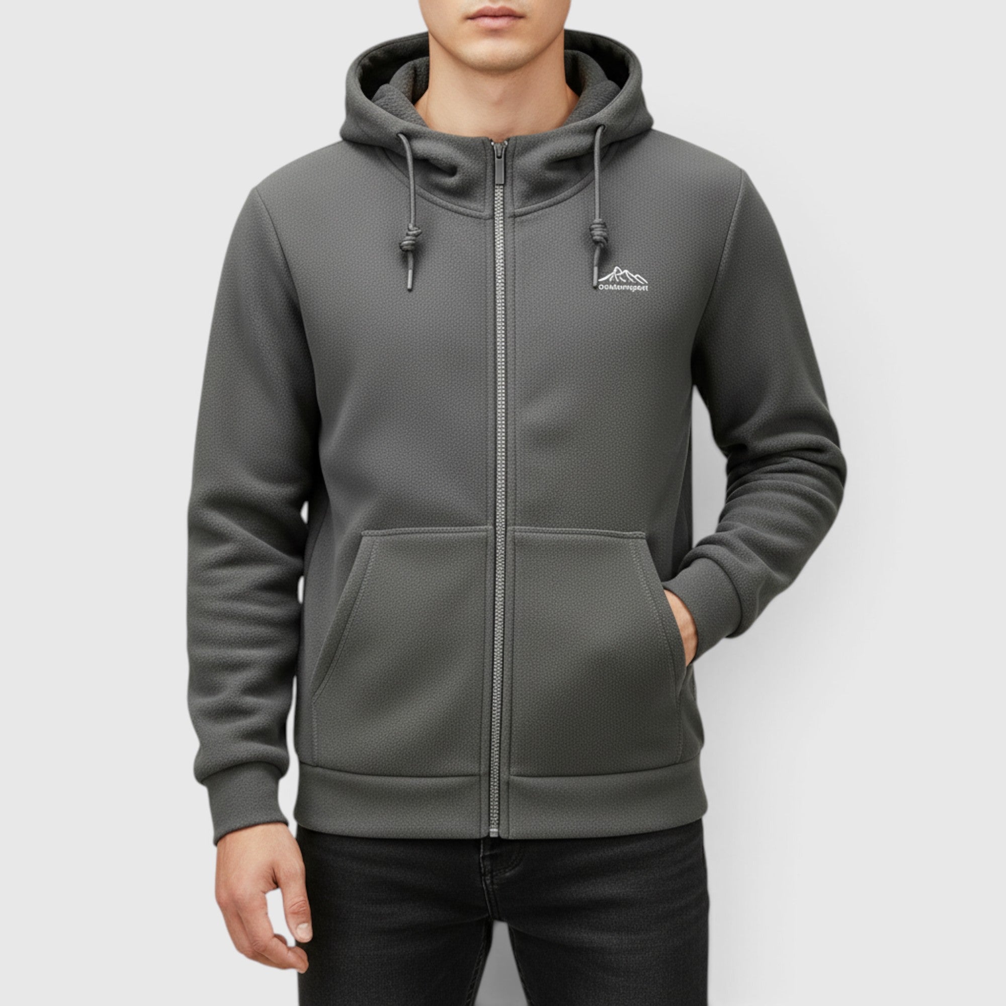 Leo | Men's Fleece Hoodie Jacket – Thick Winter Casual Hoodie
