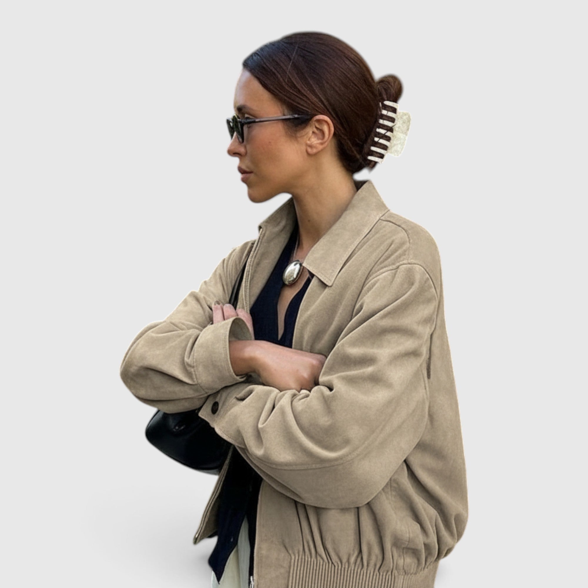 Ximena | Women's Suede Jacket Soft Faux Suede Lightweight Everyday Coat