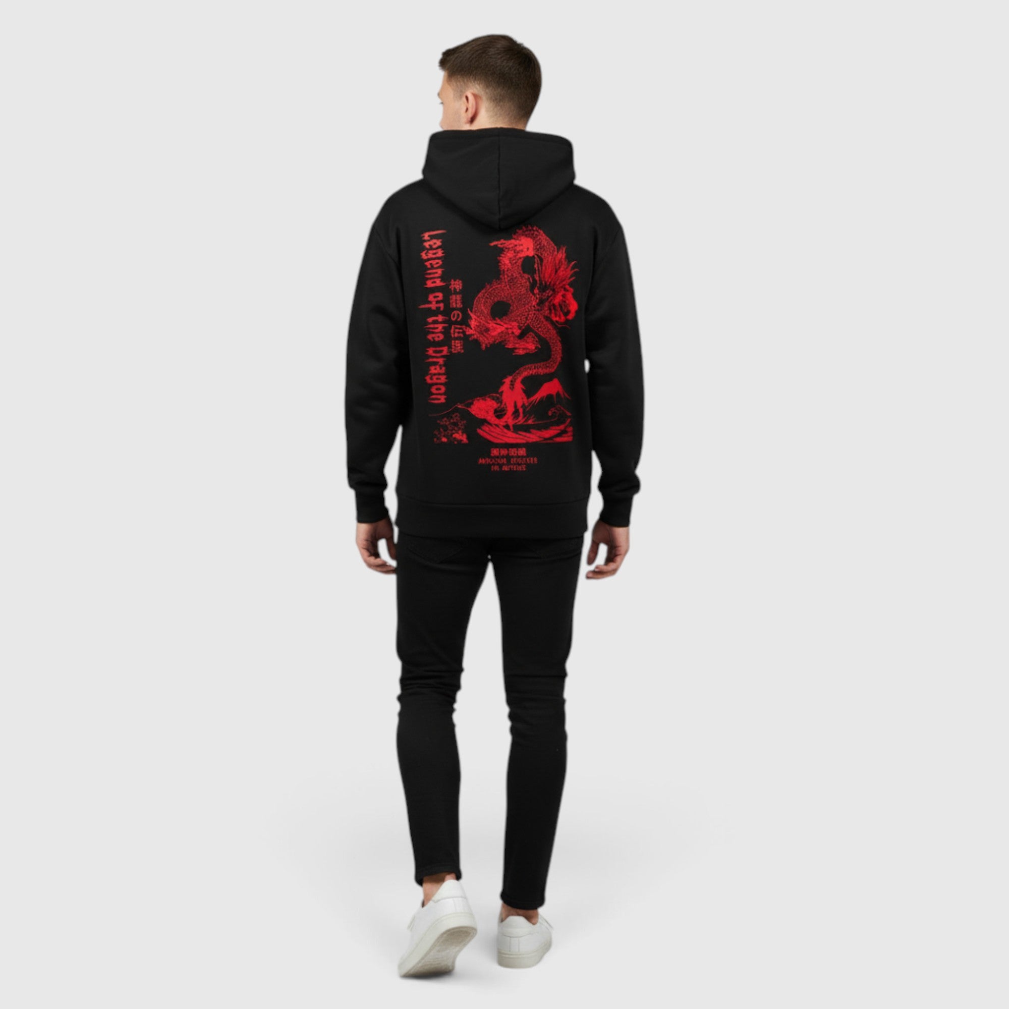 Theo | Men's Dragon Hoodie – Regular Fit Everyday Pullover