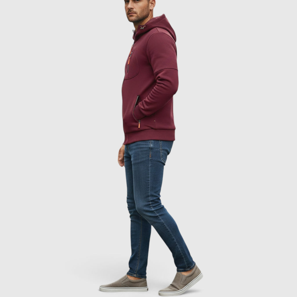 Noah | Men's Waterproof Hooded Coat Casual Loose Fit Zip Hoodie