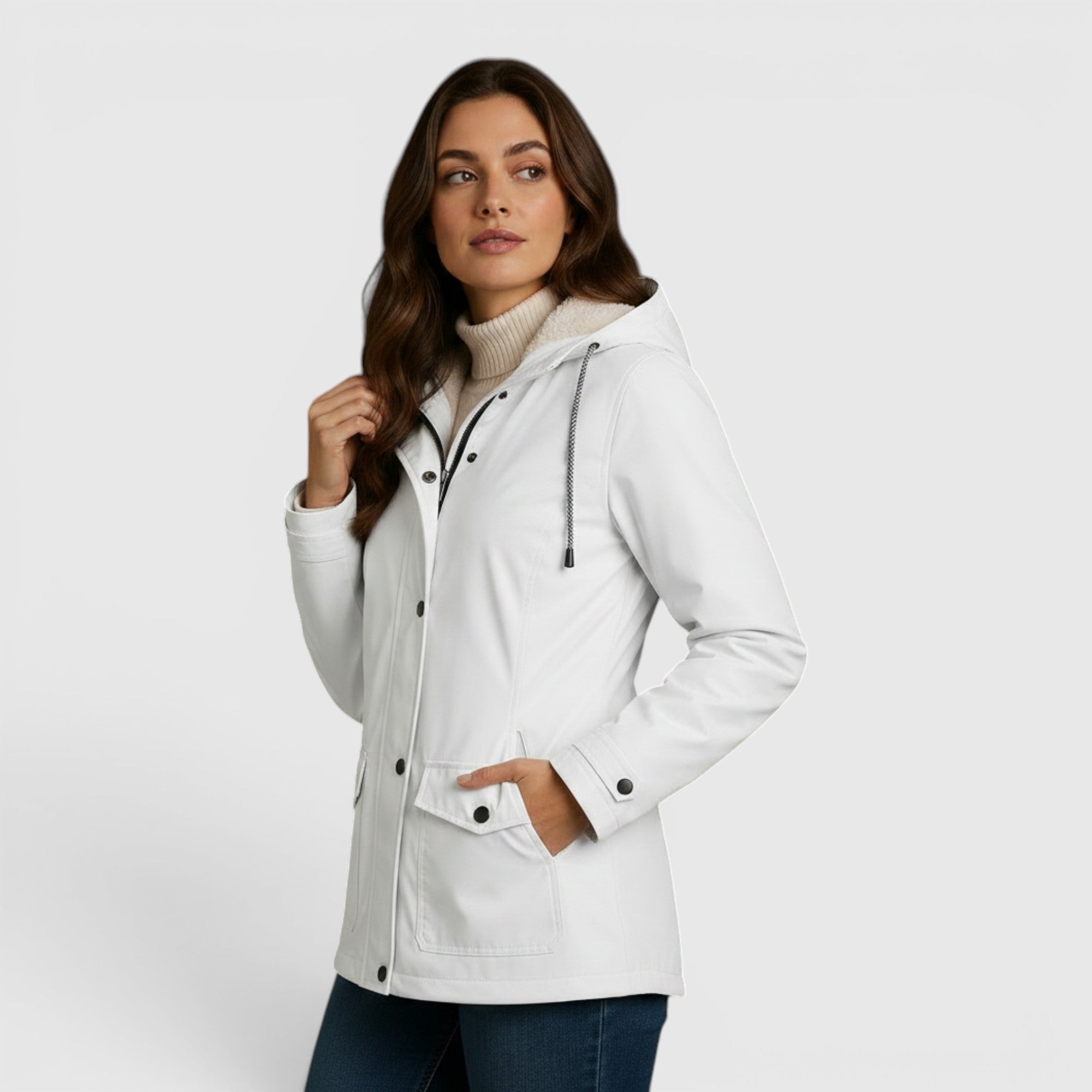 Ellmont London | Rain Jacket Women's Warm Water-Repellent Outdoor Coat