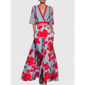Edith | Elegant Maxi Dress - Red