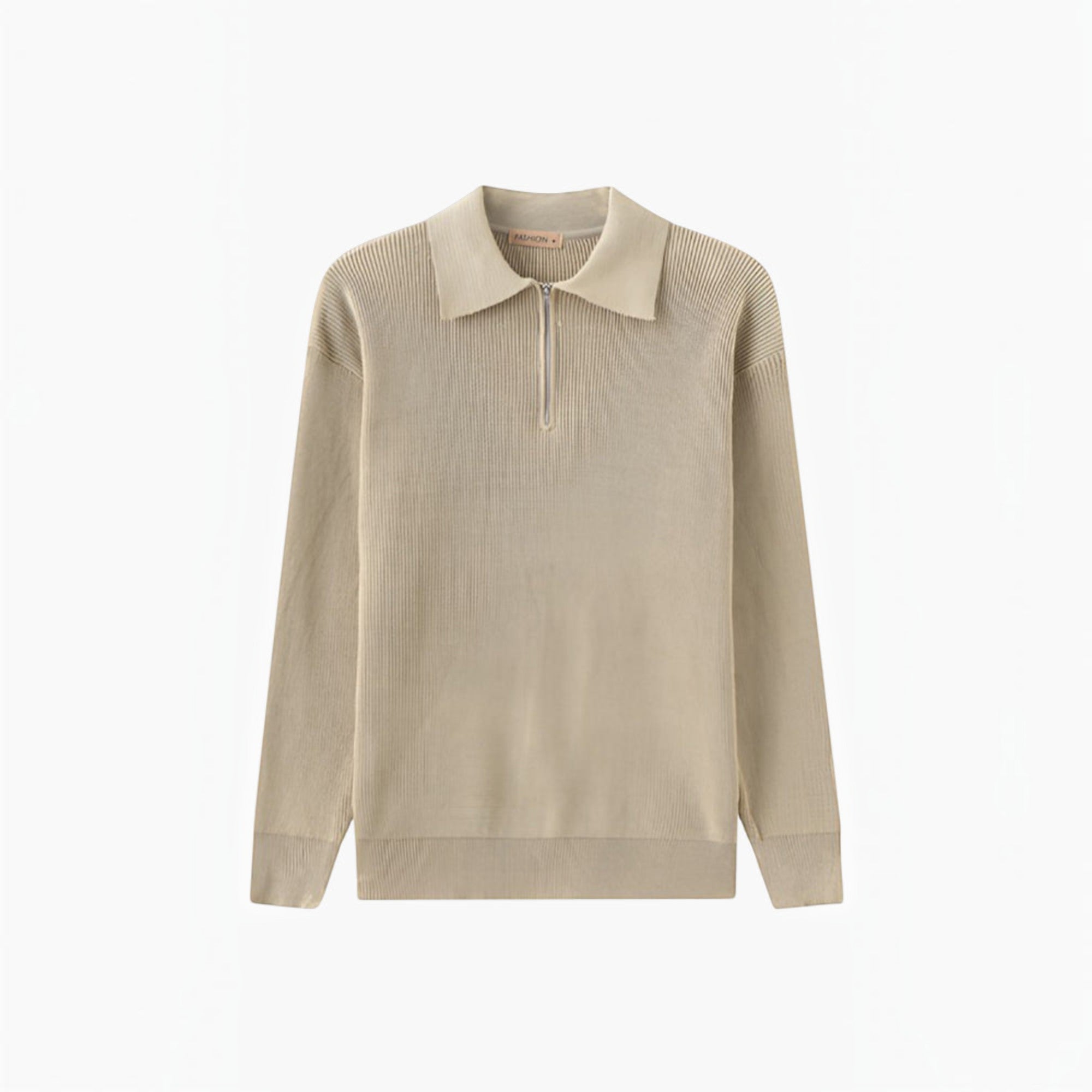 Nathan | Men's Classic Quarter Zip Sweater – Soft Cotton Winter Knit
