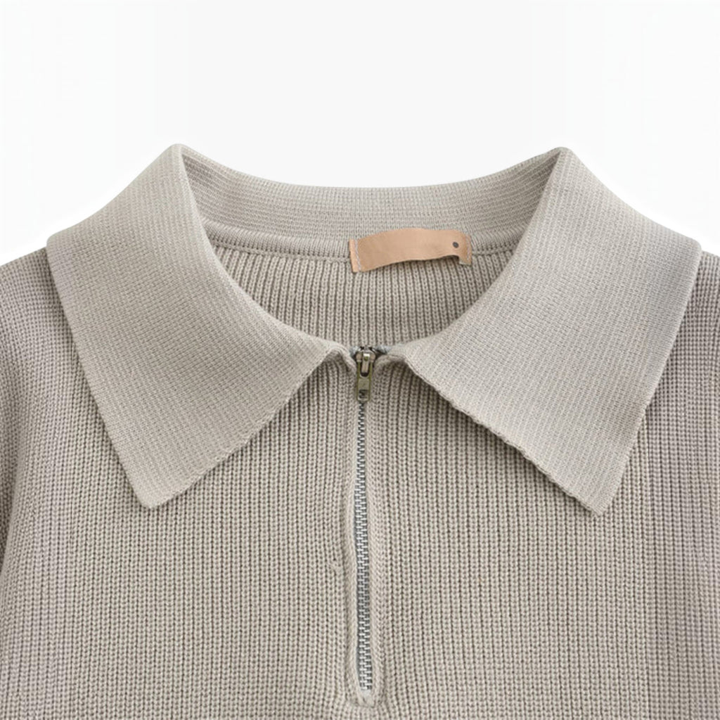 Ellmont London | Men's Classic Quarter Zip Sweater – Soft Cotton Winter Knit