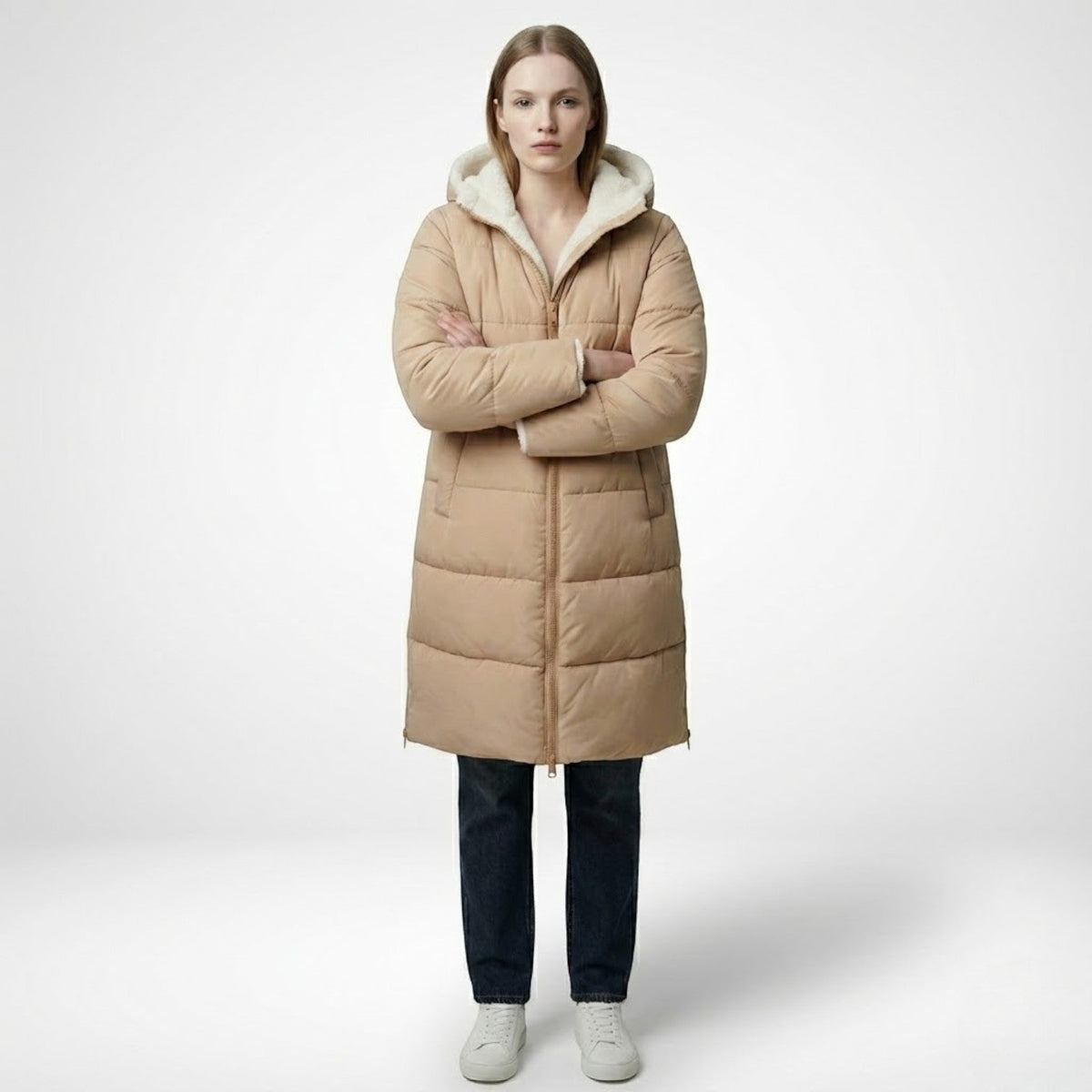 Women's Reversible Winter Puffer Jacket