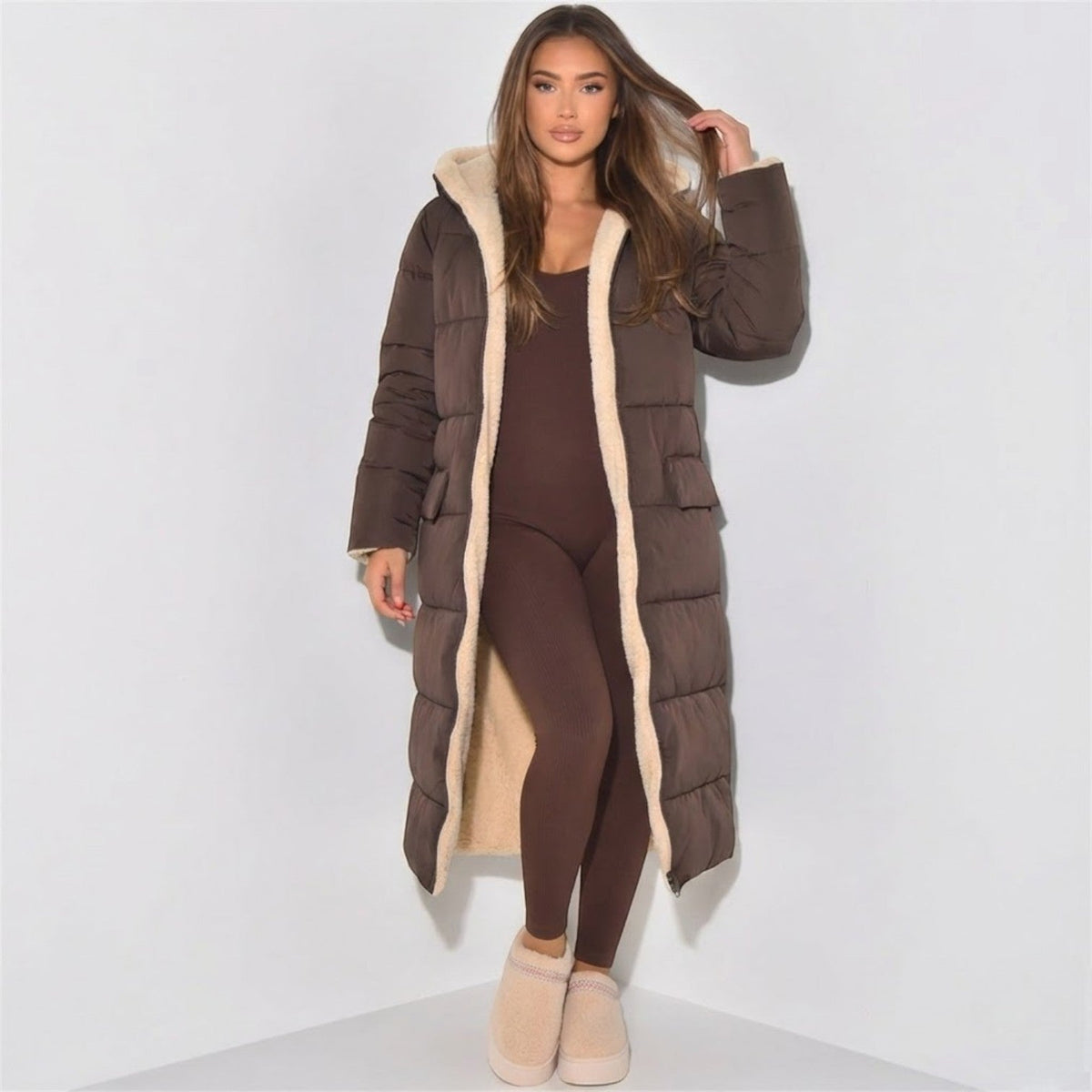 Women's Reversible Winter Puffer Jacket