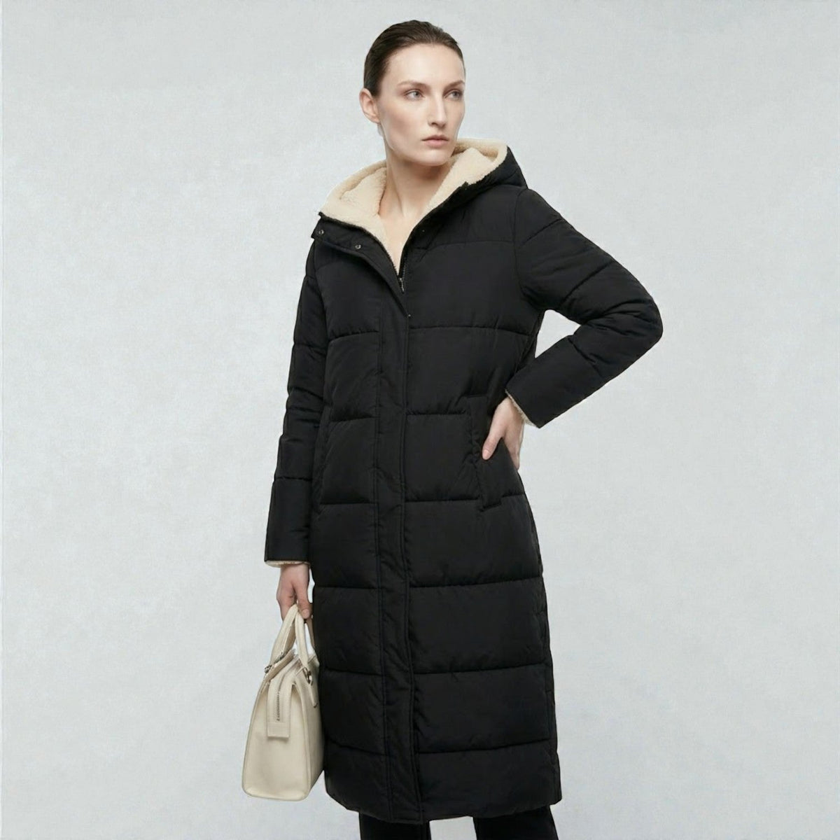 Women's Reversible Winter Puffer Jacket