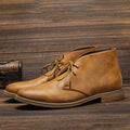 Felix 2 | Men's Lace-Up Chukka Ankle Boots Faux Leather - Brown