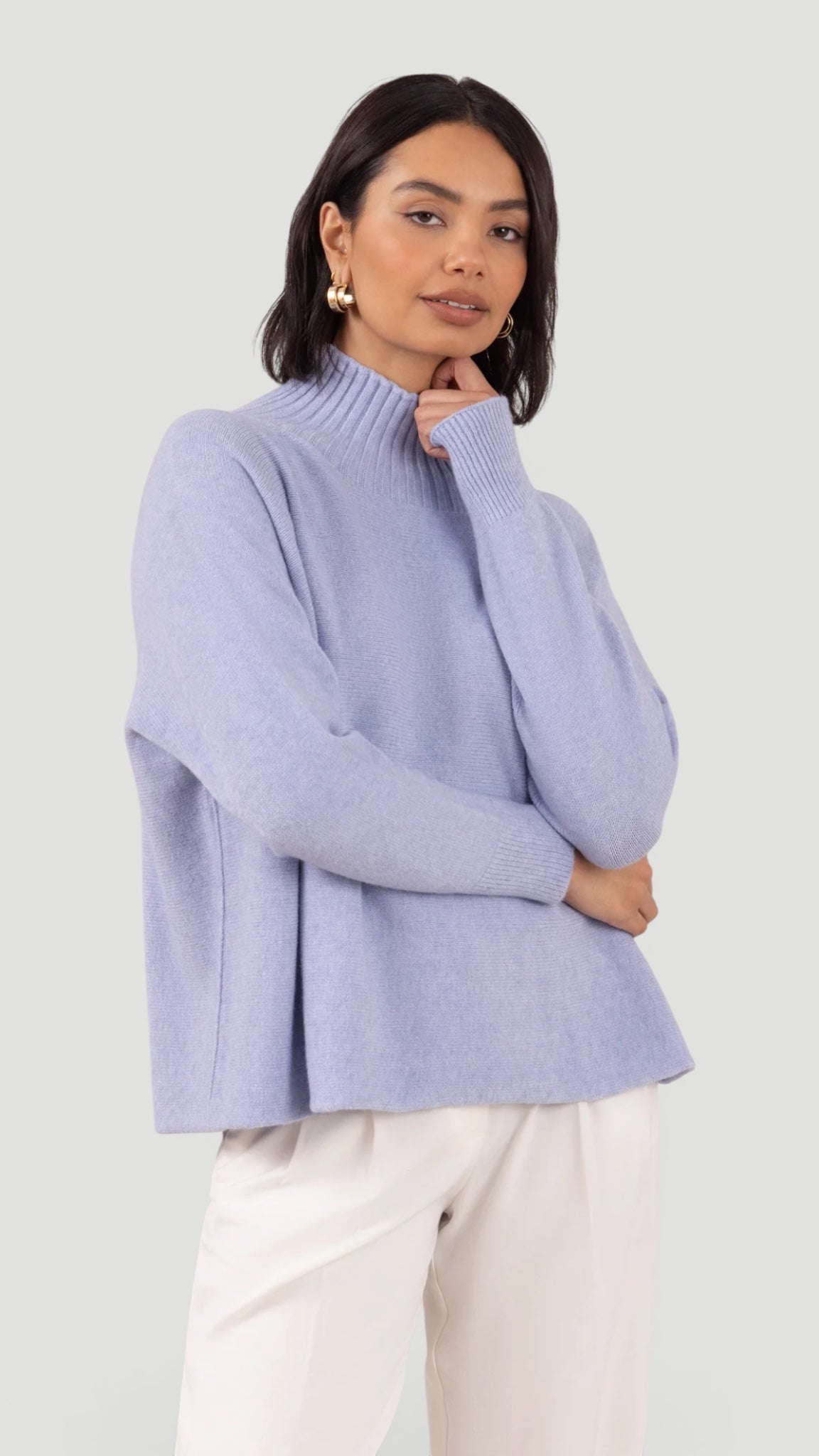 Ellmont London | Women’s Soft Relaxed Fit Summer Chic Slouchy Knit Pullover
