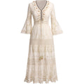Jemima | Amary - Boho Lace Dress - Beige (Almost sold out)