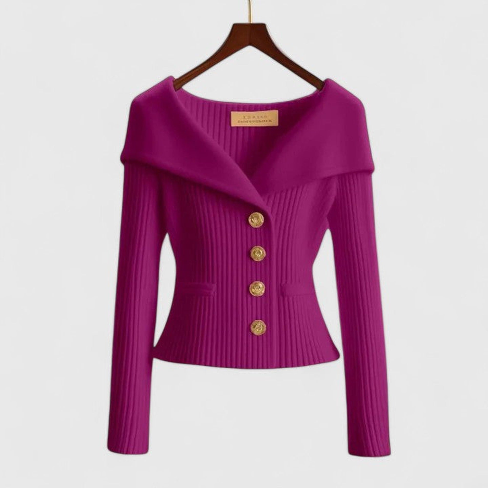 Sadie | Elegant Cardigan - Purple