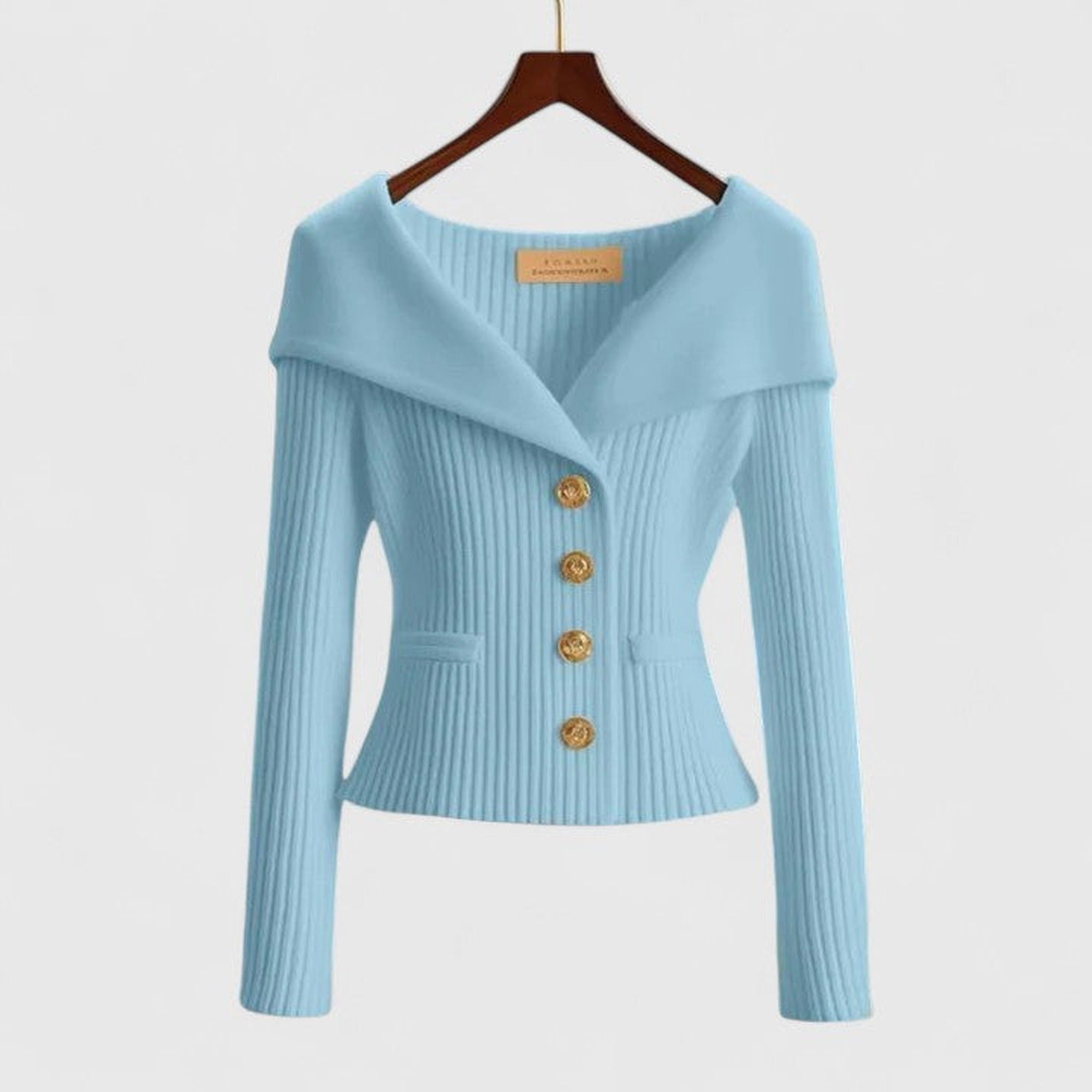 Sadie | Elegant Cardigan - Sky Blue