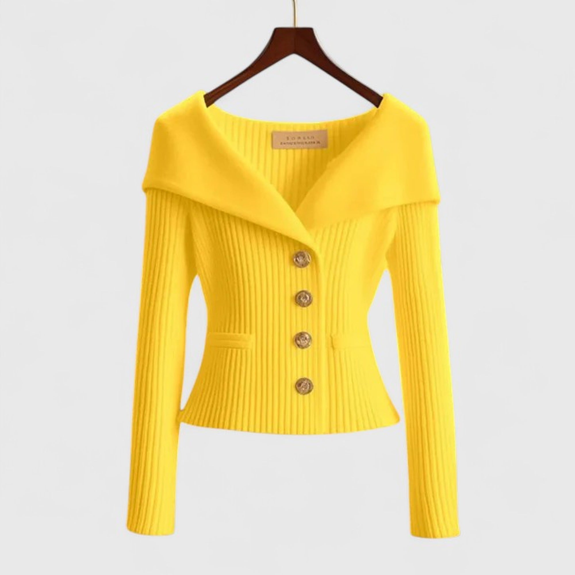 Sadie | Elegant Cardigan - Yellow