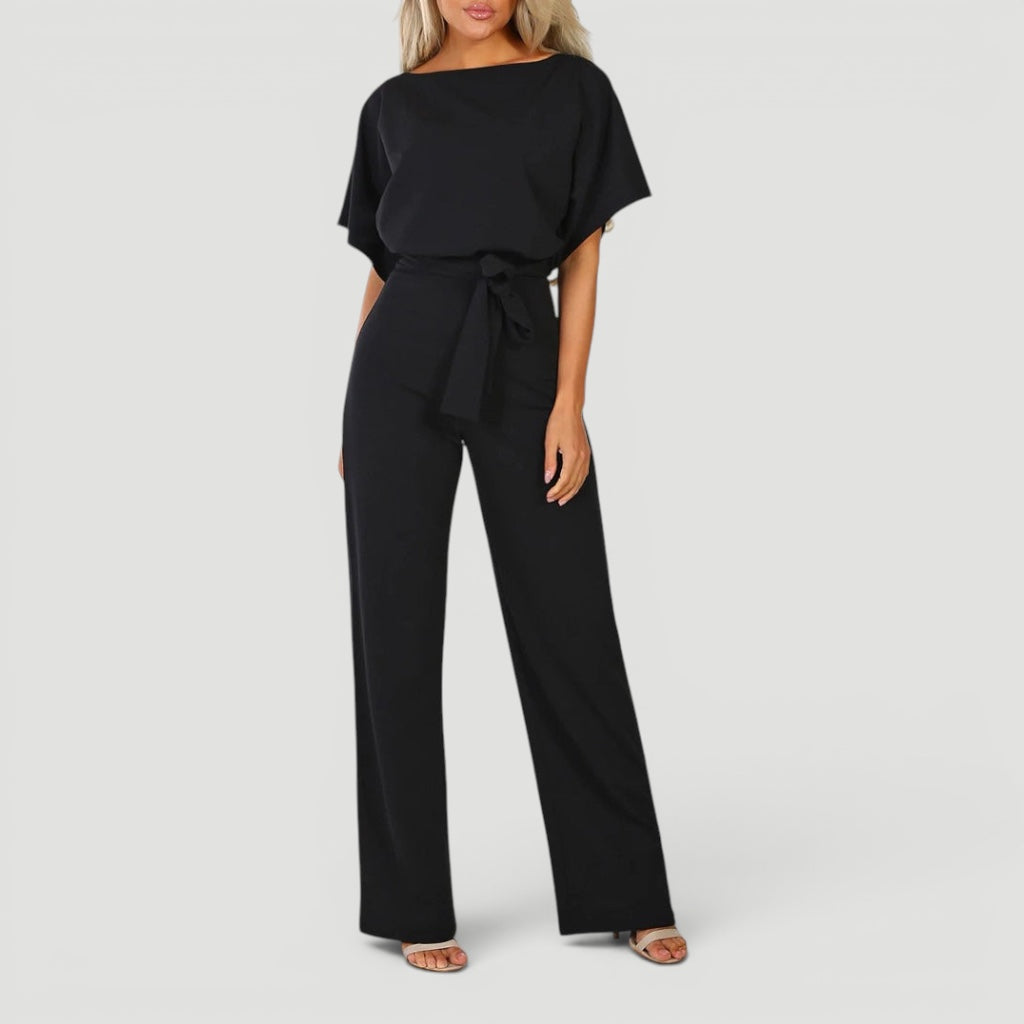Ellmont London | Women’s High Waisted Jumpsuit Wide Leg One Piece Outfit