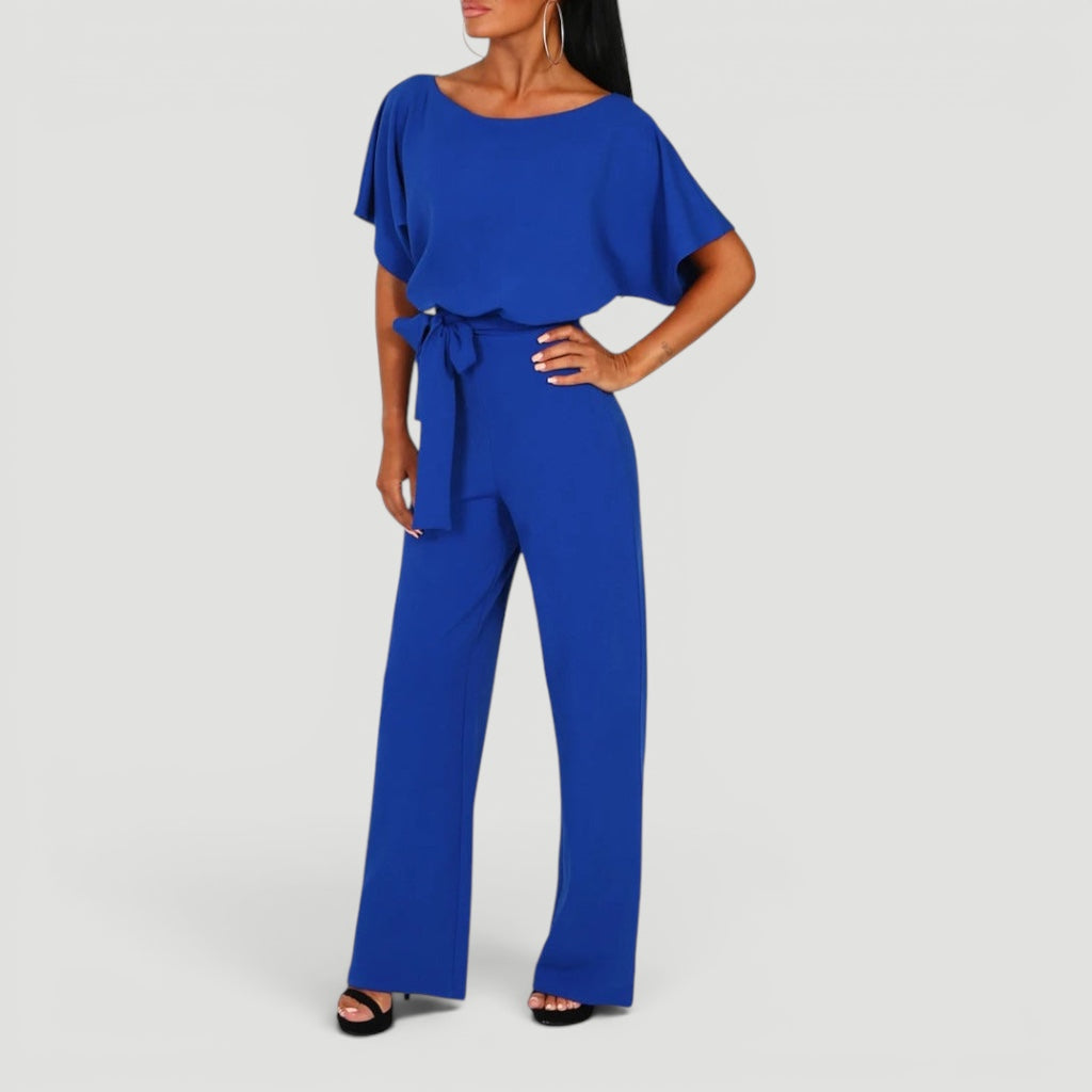 Ellmont London | Women’s High Waisted Jumpsuit Wide Leg One Piece Outfit