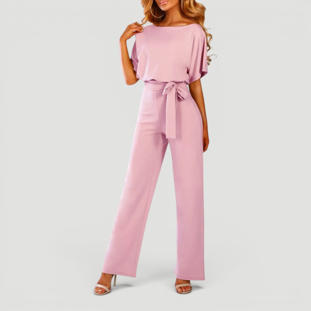 Ellmont London | Women’s High Waisted Jumpsuit Wide Leg One Piece Outfit