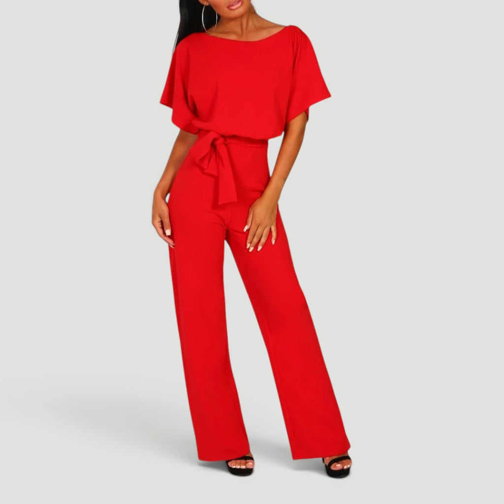 Ellmont London | Women’s High Waisted Jumpsuit Wide Leg One Piece Outfit