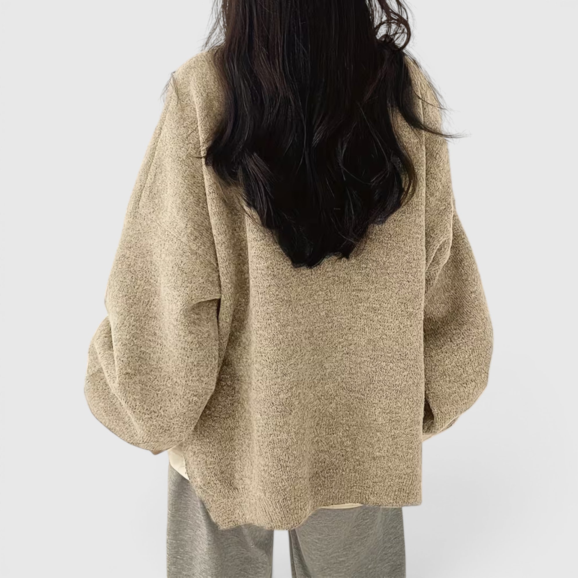 Iris | Women's Crewneck Sweater Long Sleeve Casual Knit Fall Winter Top