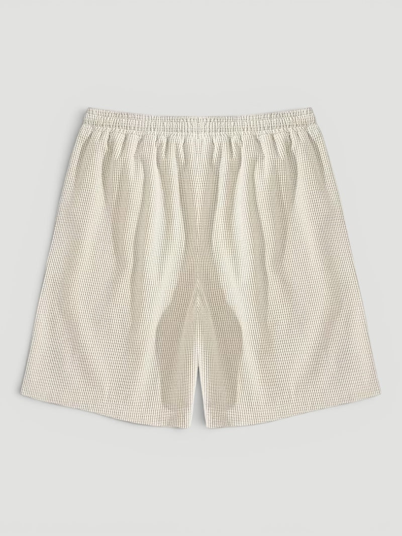 Ellmont London | Men’s Summer Drawstring Breathable Textured Shorts