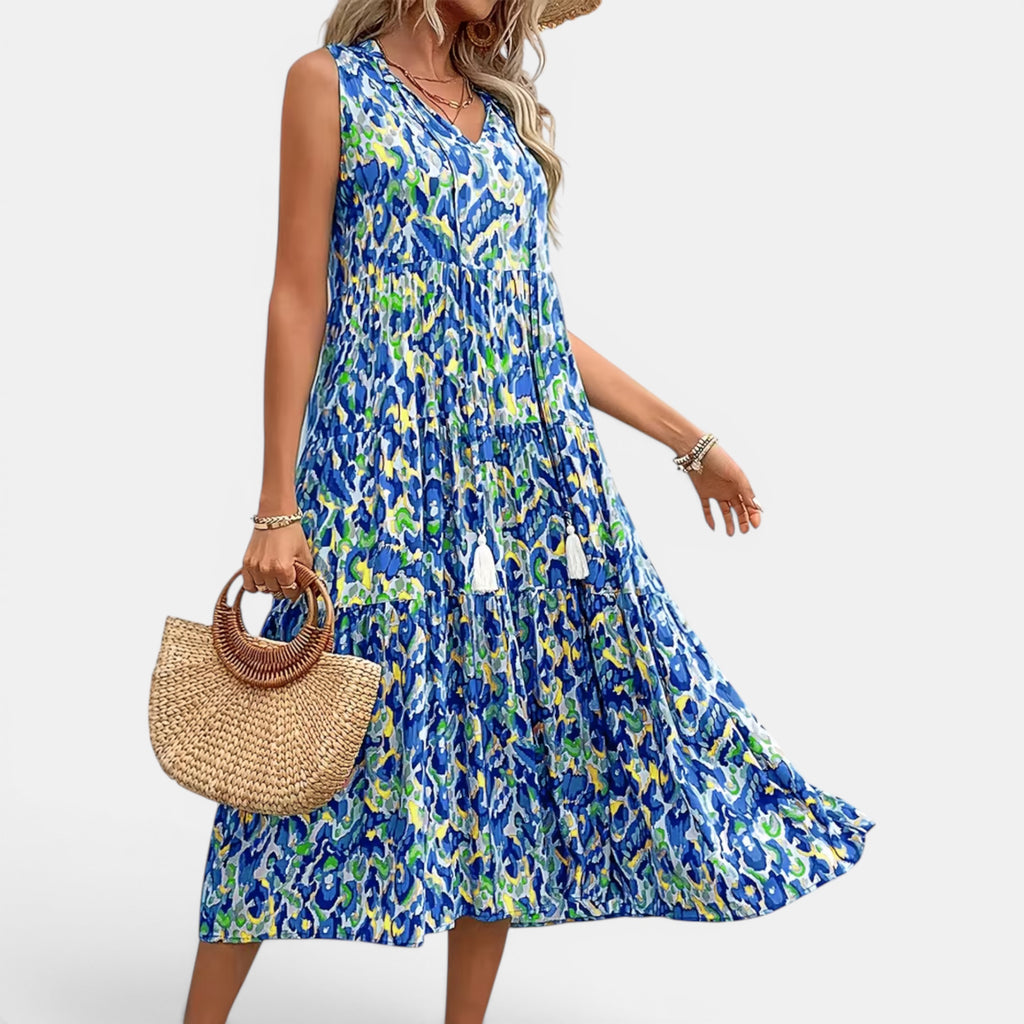 Ellmont London | Women's Lightweight Sleeveless Boho Dress for Summer
