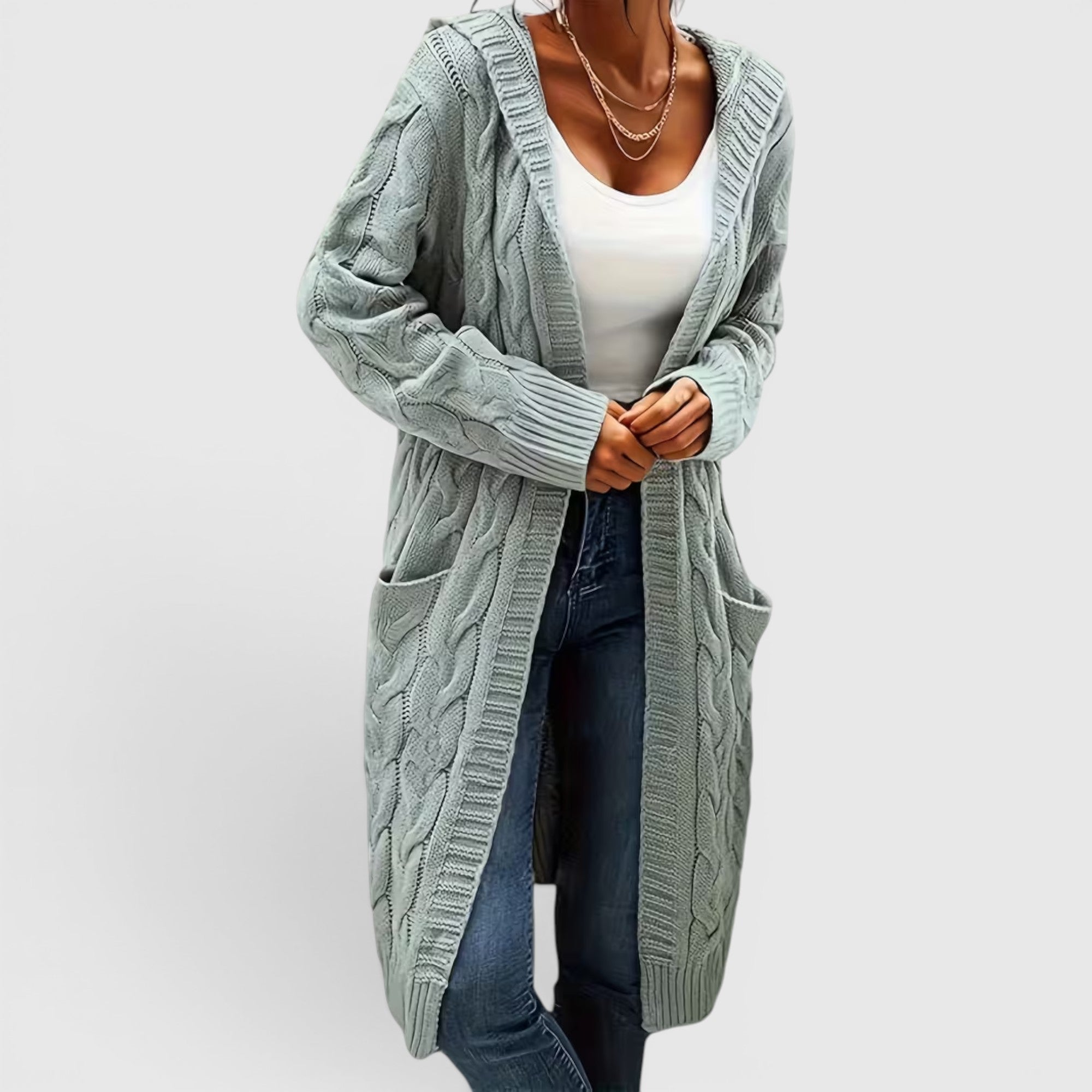 Ellmont London | Women's Breathable Casual Office Long Sweater