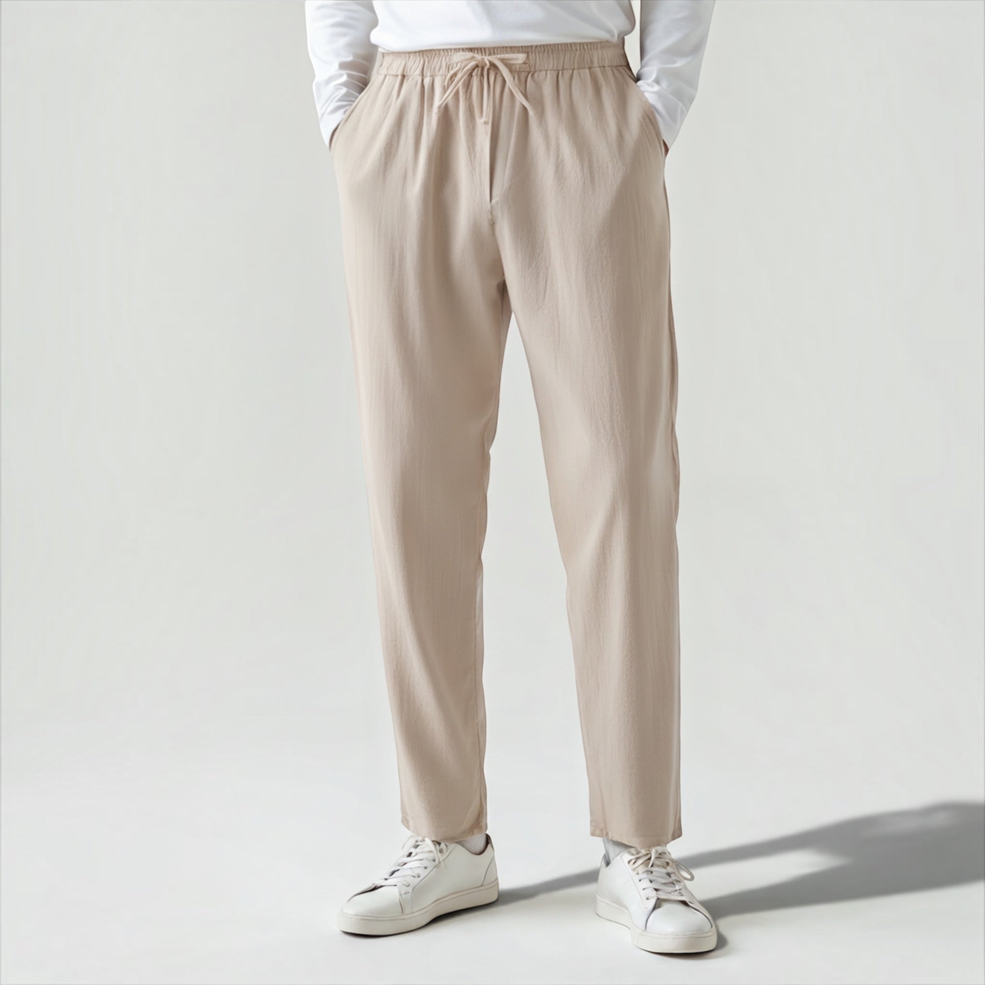 Ellmont London | Men's Linen Trousers Breathable Summer Wear